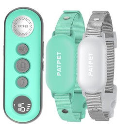 PATPET Shock Collar for Dogs(10-120lbs), 4000ft Rechargeable IPX7 Waterproof Training Collar with Remote for 2 Dogs- Electric Dog Collar for Small Medium Large Dogs 2 Packs