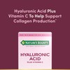 Nature's Bounty Vitamin C and Hyaluronic Acid Supplement, Supports Glowing