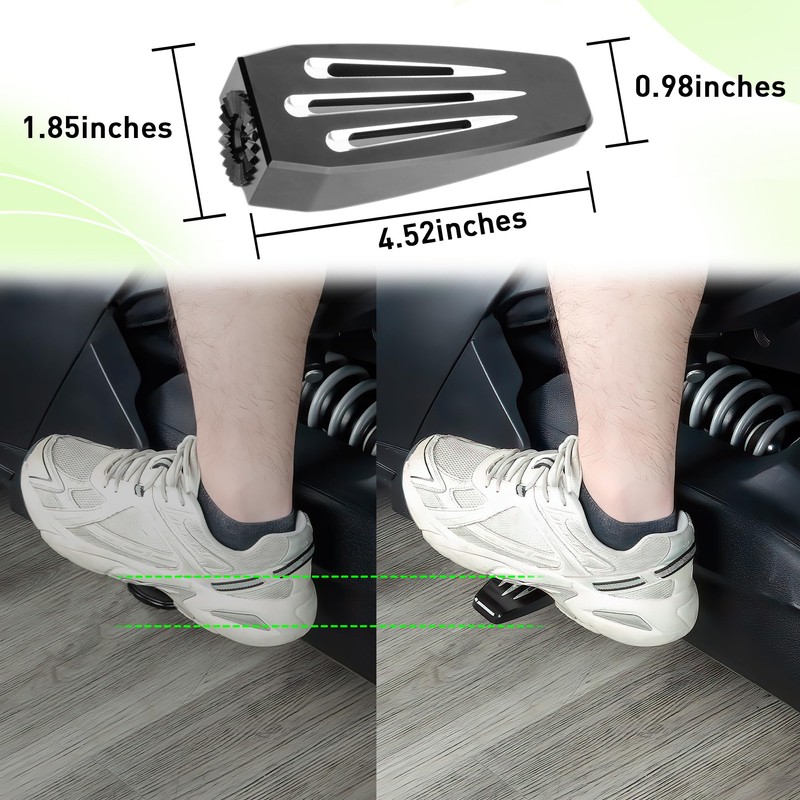 Hutexico Passenger Foot Pegs Adjustable Foot Boards Easy Install Rear