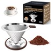Pour Over Coffee Dripper, Stainless Steel Coffee Filter 600 Mesh