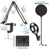Professional Podcast Studio Equipment Kit, USB Rechargeable Condenser Microphone &