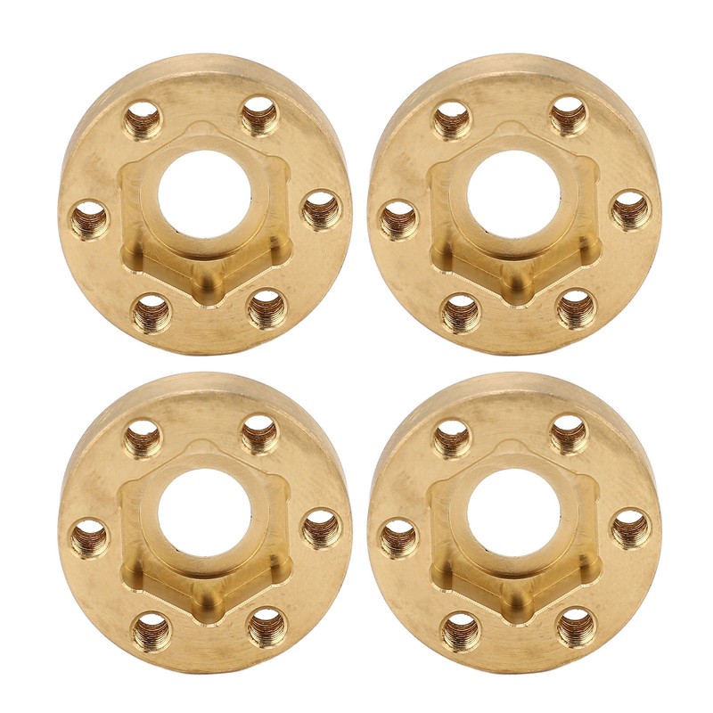 4PCS RC Wheel Hex Hub Adapter 1.9 2.2in Rustproof Widen
