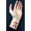 Pi Symbol Temporary Tattoos, Pi Day Math Party Favors, (6