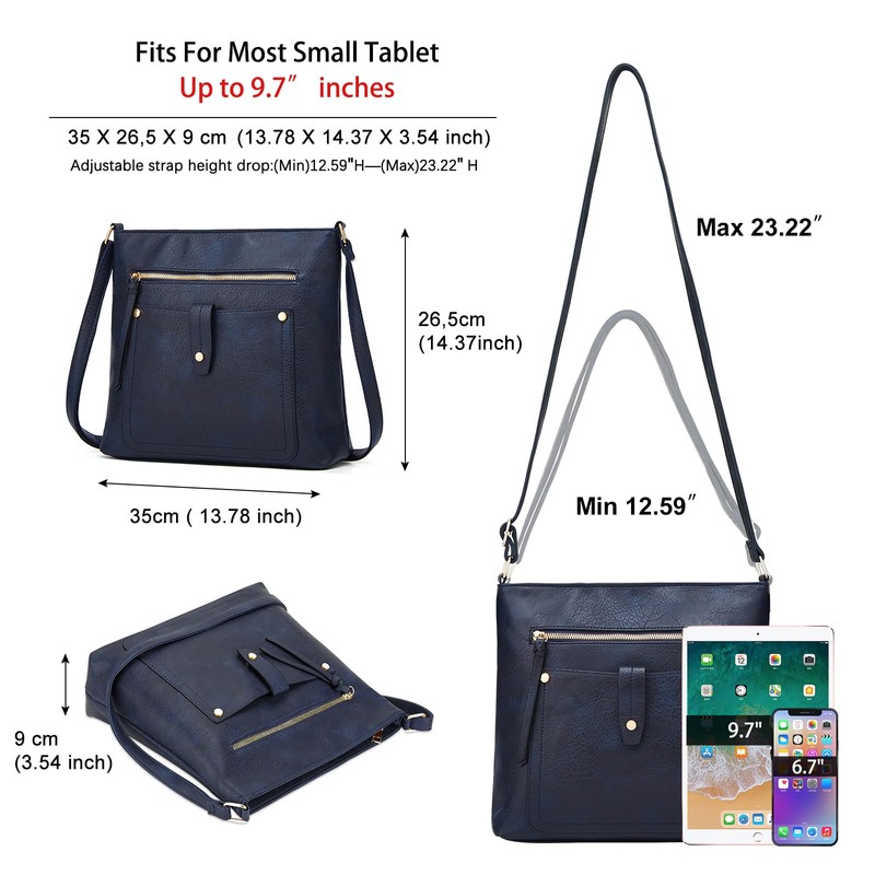 dobsechs Soft PU Leather Crossbody Bag for Women Crossbody Bag