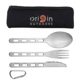 BasicNature Bivouac Backcountry Cutlery Set Grey One Size