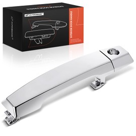 A-Premium Front Left Driver Side Exterior Door Handle with Keyhole Compatible with Nissan Titan 2004-2015, Armada 2007-2010, Pathfinder Armada 2004, Chrome, Replace# 80647-ZC00A