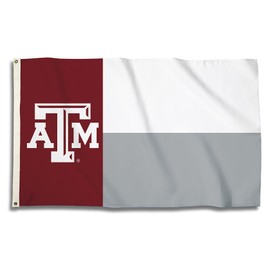 BSI PRODUCTS, INC. - Texas A&M Aggies 3’x5’ Flag with Heavy-Duty Brass Grommets - TAMU Football, Basketball & Baseball Pride - High Durability - Designed for Indoor or Outdoor Use - Great Gift Idea
