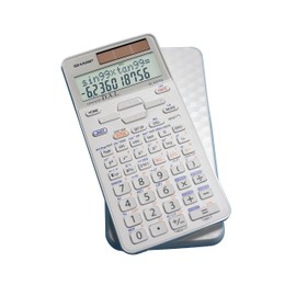 Sharp EL-531TGBDW 12-Digit Scientific/Engineering Calculator with Protective Hard Cover, Battery and Solar Hybrid Powered LCD Display, Great for Students and Professionals, Silver