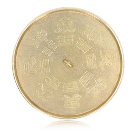 Feng Shui Brass Concave Bagua Mirror Good Luck Anti Rust Handheld Bagua Mirror for Home Housewarming Gift