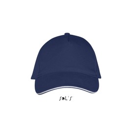 Sol's Five Panels Cap Long Beach, One Size, French Navy White, French Navy / White