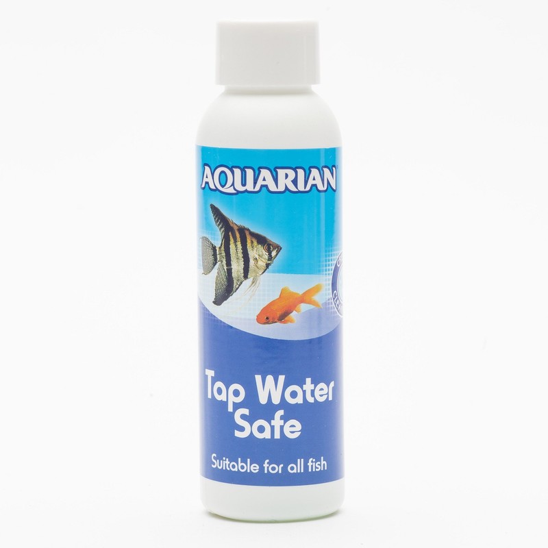 AQUARIAN TAP WATER SAFE, Aquarium Water Conditioner, 118 ml Bottle,White