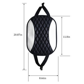 KHGUZ Car Headrest Cover, Soft Leather Dirt-Proof Vehicle Seat Head Rest Protector, Breathable Automotive Interior Protection Dust Covering Accessories, Universal for Most Cars (White)