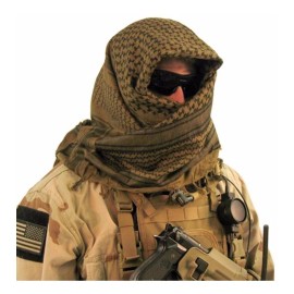 TechMel Pashmina Shemagh Bufanda Arabe Tactica Militar Cafe