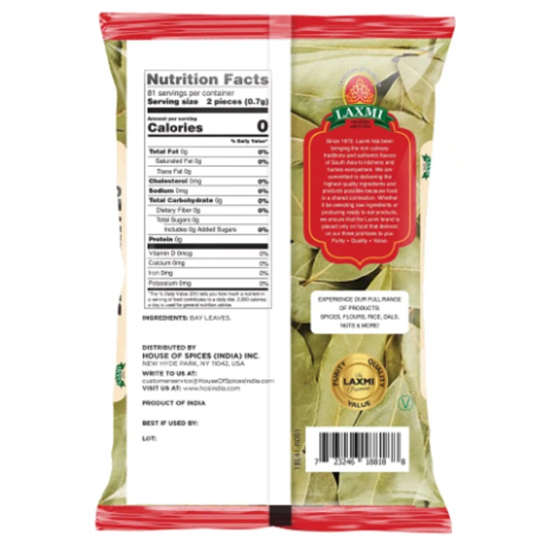 Laxmi Bay Leaves 57g (Tejpatta)