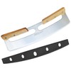 ALLTOP Pizza Cutter Rocker,Stainless Steel Blade Knife With Double Wooden
