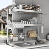 CUISIBOT Over The Sink Dish Drainer Drying Rack 3 Tier,