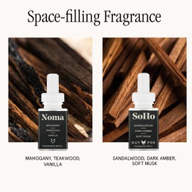 Pura Smart Home Fragrance Device Starter Set - Pura 4 - Scent Diffuser for Home - Includes Fragrance Aroma Diffuser - Square Box, SoHo and Noma Scent Refills