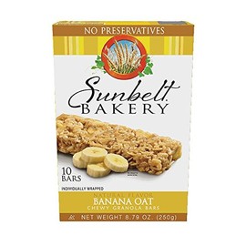 Sunbelt Bakery Banana Oat Chewy Granola Bars, 8 Boxes