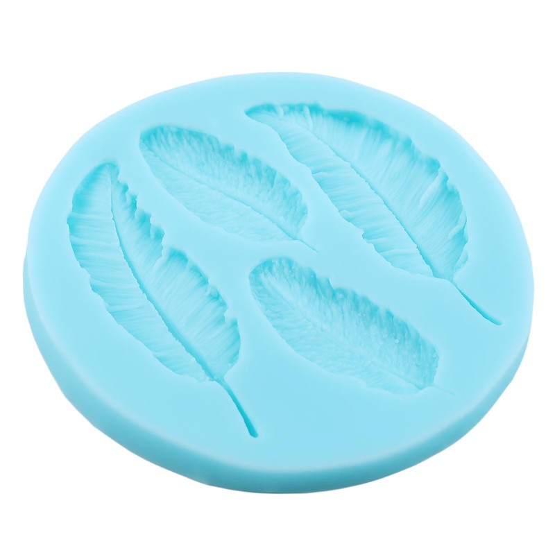 Feather Silicone Molds Peacock Feather Fondant Chocolate Mold
