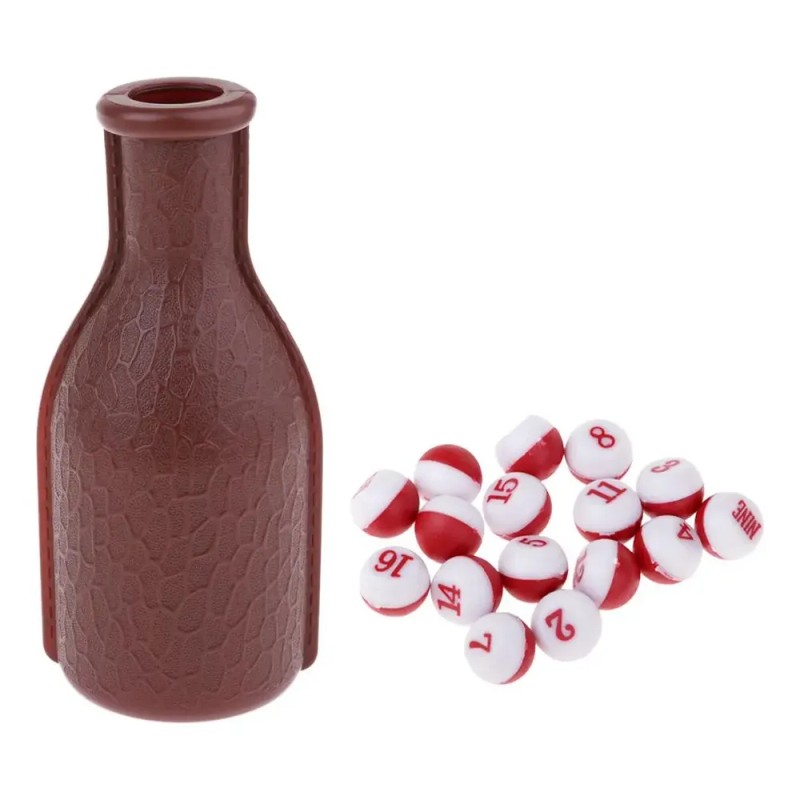Botella De 1 Pieza Con 16 Dados, Dados De De