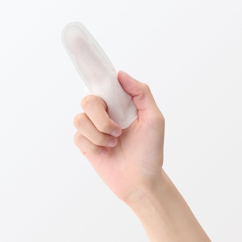 MUJI 84473371 Finger Toothpaste Sheet, 12 Sheets/Approx. 9.8 x 7.9