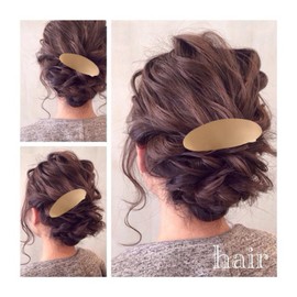 Gold Metal Ponytail Hair Clips Hair Cuffs, Ponytail Holder Retro French Barrettes Large For Women Girls Long Thick Curly Hair Decorative Accessories