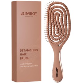 AIMIKE Detangle Hair Brush, Gentle Spiral Detangler for Fine, Fragile Hair