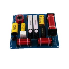 2 x Speakers Frequency Splitter Crossover 3-Way 300 W HiFi Audio Speaker Treble Middle Bass 3 Units Crossover Filter for 3-5 Inch Speaker