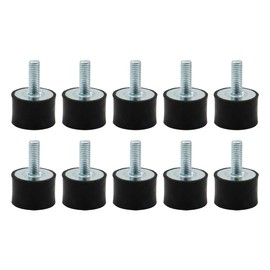 Hsthe Sea 10pcs M8 Shock Absorber Silent Block Rubber Metal Buffers Shock Absorbers
