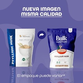 BULK SUPERFOODS - Psyllium Husk 300g - Extracto en Polvo 100% Natural, Libre de Gluten - Apto Para Dieta Keto - Fibra Dietética Natural