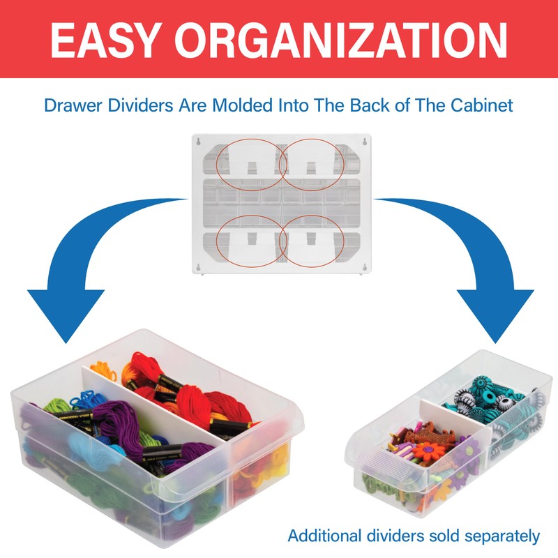 Akro-Mils 16-Drawer Plastic Drawer Storage Cabinet for Garage Organization, Beads,