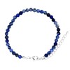 Taddart Minerals - Blue Sodalite Natural Gemstone Anklet with 4mm