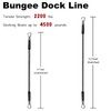 Bungee Dock Line Double Clips Heavy Duty 316 Stainless Steel
