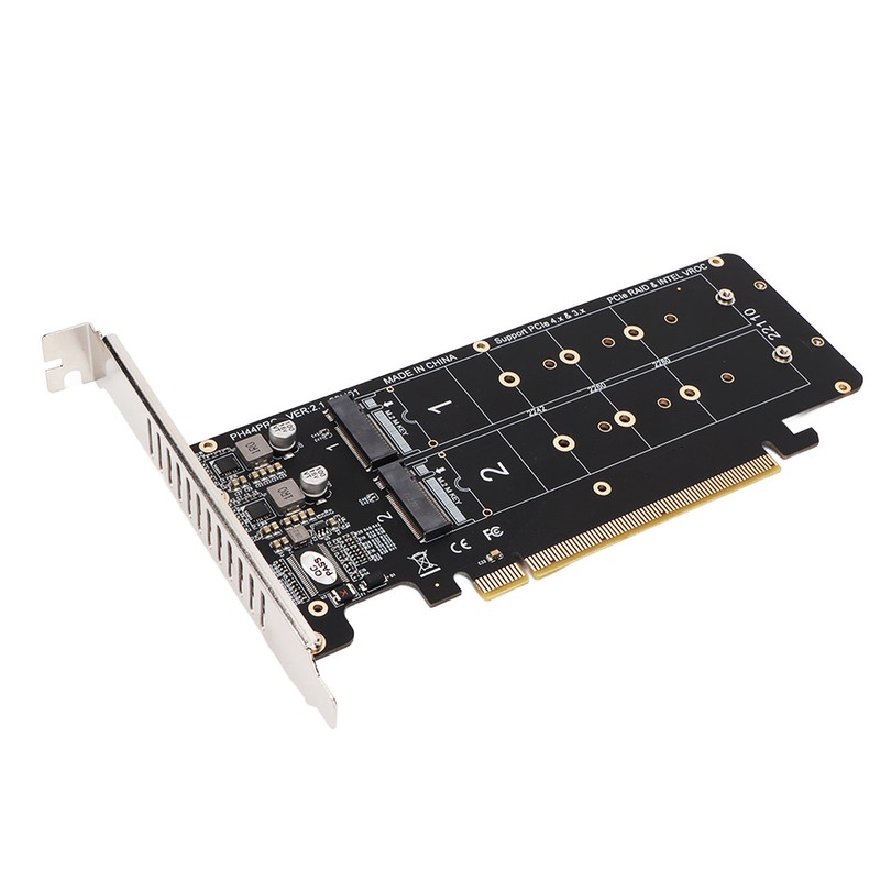 PCIE X16 to M.2 M KEY Expansion Card NVMEx4 SSD
