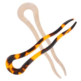 Outanaya Chignon Pins 2pcs French Pin Hair Stick for Women u Shape Decorative Hair Pins