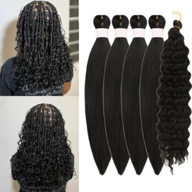 Braiding Hair Pre stretched Boho Hair for Braiding Prestretched Ez Braid Hypoallergenic Synthetic Knotless Itch Free
