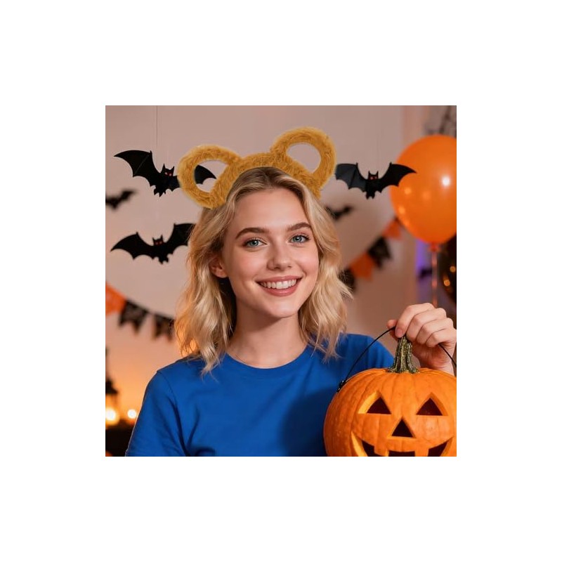 Diadema con orejas de ardilla, disfraz de ardilla para Halloween,