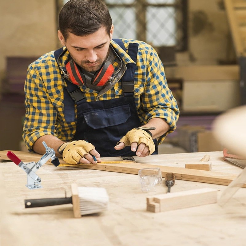 12 Pack Toggle Clamp, Adjustable Hold Down Clamps for Woodworking