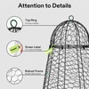 VIVOSUN Garden Cloches for Plants, Rustproof Chicken Wire Cloches with