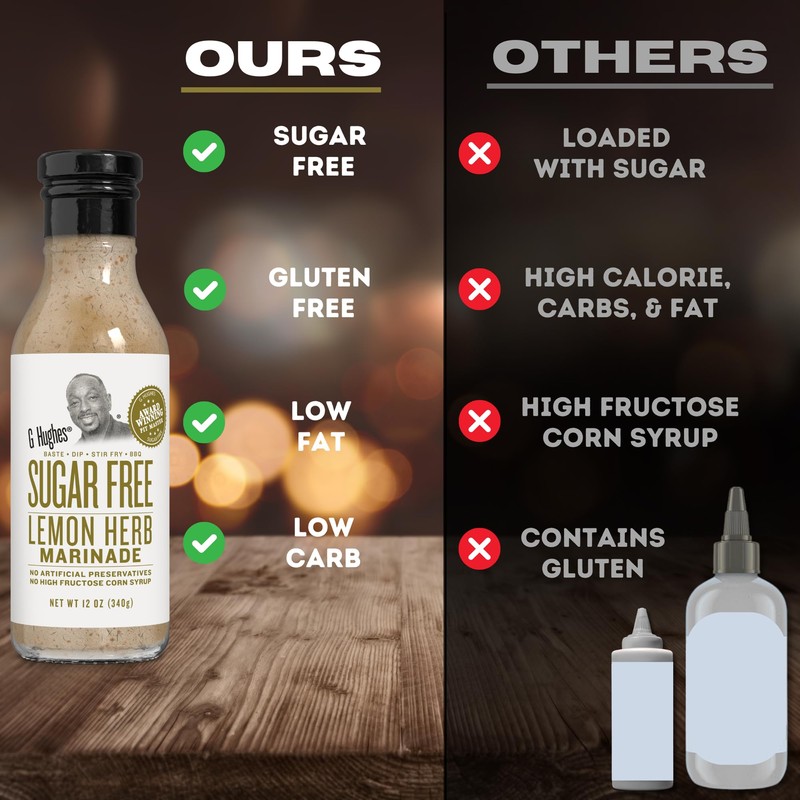 G Hughes Sugar Free, Lemon Herb Marinade - Sugar Free