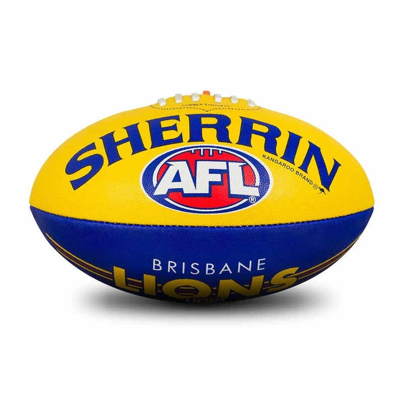 Sherrin Brisbane Lions AFL Club Football, Size 5