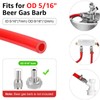 5ft Kegerator CO2 Gas Line and Beer Lines, ID 5/16''
