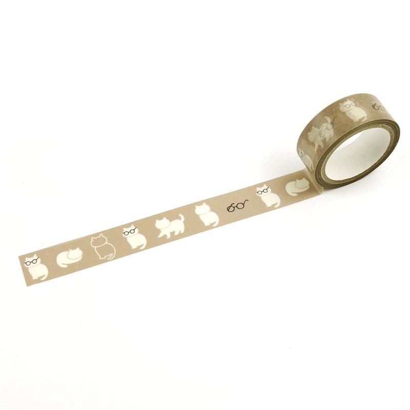 Hamamonyo Masking Tape Cat Glasses