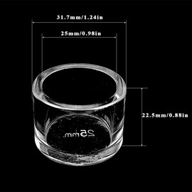 25mm/0.98in Clear Acrylic Pipe End Cap Fitting, Pipe Plug Adapter for Water Pipe, Aquarium, Fish Tank, DIY Plumbing