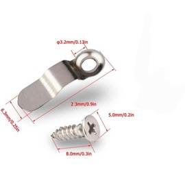 100PCS Metal Picture Frame Turn Buttons with Screws,Durable Picture Frame Hardware Backing Clips, Secure Frame Turn Button Fasteners for Photo Frames, Artwork Display (Silver, 100pcs)