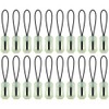 Mecool 20Pcs Glow‑in‑the‑Dark Zipper Pulls Luminous Zipper Puller Head