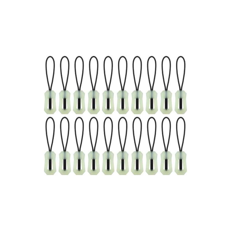 Mecool 20Pcs Glow‑in‑the‑Dark Zipper Pulls Luminous Zipper Puller Head