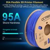 CCTREE TPU Filament 1.75mm, 1kg Spool (2.2 lbs), Flexible 3D