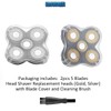 Universal 2PCS 5 Blades Head Shaver Replacement blades Compatible with
