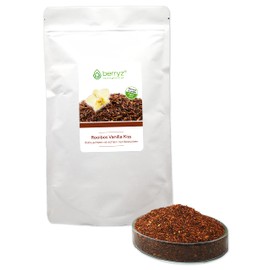 Rooibos Vanilla Tea Red Bush Tea with Real Vanilla Pieces Velvety Sweet Taste Red Bush Vanilla Kiss